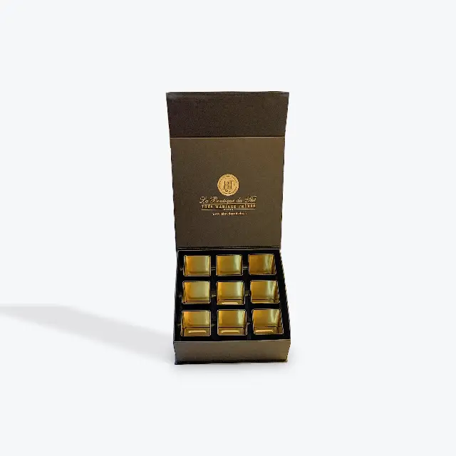 Coffret Cadeau 9 Boîtes Métal Pour Thés