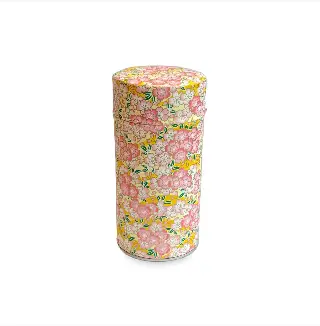Boîte à thé washi Arida 150 g Esprit Céladon, grues blanches sur fond vert, vignette 26