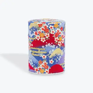 Boîte à thé washi Akemi Esprit Céladon, feuilles de ginkgo jaunes et grises, vignette 50