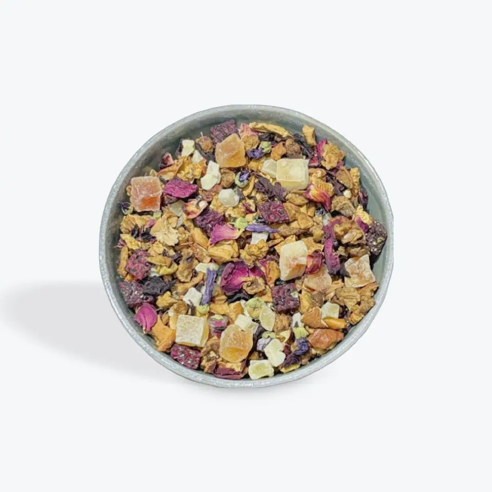 Tisane aux fruits Baie congelée : myrtille et note mentholée