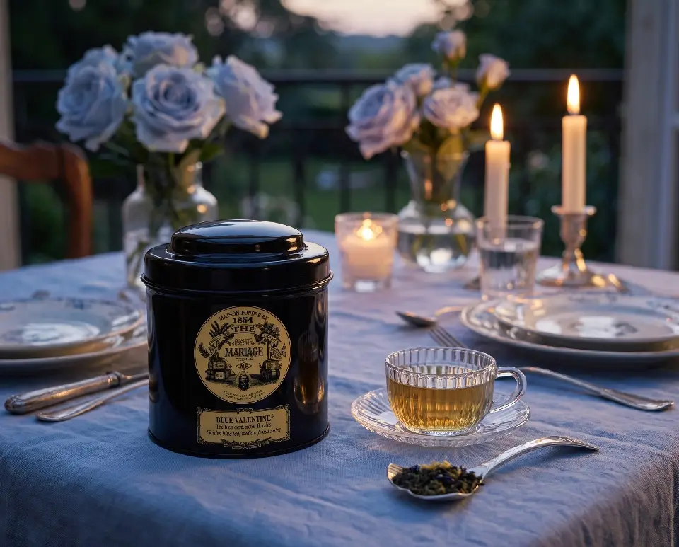 Blue Valentine, thé bleu floral Mariage Frères