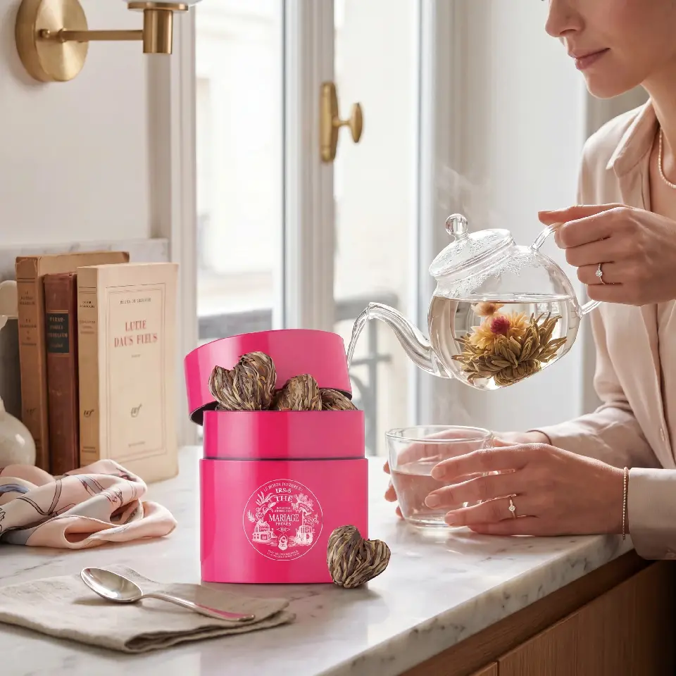 Sweetheart Tea, thé vert façonné Mariage Frères