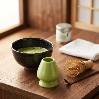 Porte-fouet à matcha en bambou pour chasen, vignette 4