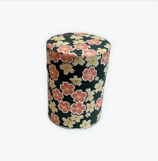 Boîte à thé washi Akemi Esprit Céladon, feuilles de ginkgo jaunes et grises, vignette 71