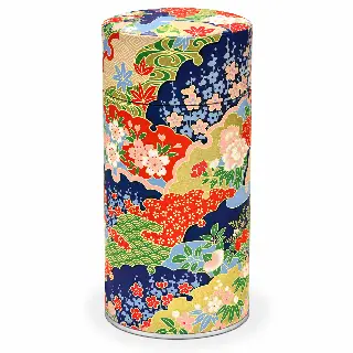 Boîte à thé washi Arida 150 g Esprit Céladon, grues blanches sur fond vert, vignette 35