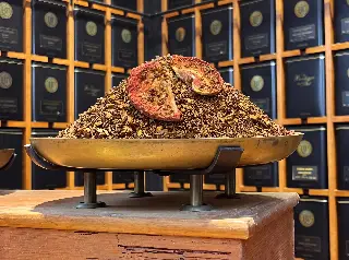 rooibos fraise bio, Rooibos Fraise Citron Acidulé Bio Ombelle, mélange en vrac, vignette 4