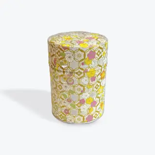 Boîte à thé washi Akemi Esprit Céladon, feuilles de ginkgo jaunes et grises, vignette 37