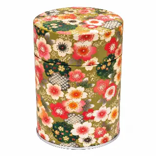 Boîte à thé washi Akemi Esprit Céladon, feuilles de ginkgo jaunes et grises, vignette 42
