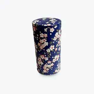 Boîte à thé washi Arida 150 g Esprit Céladon, grues blanches sur fond vert, vignette 34
