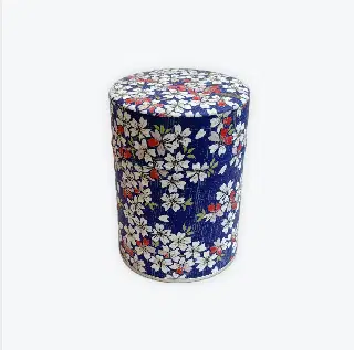 Boîte à thé washi Akemi Esprit Céladon, feuilles de ginkgo jaunes et grises, vignette 55