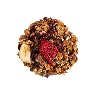 tisane fraise basilic bio, Tisane Fraise Basilic d'Été Bio Ombelle, mélange en vrac, vignette 2