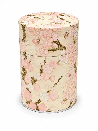 Boîte à thé washi Akemi Esprit Céladon, feuilles de ginkgo jaunes et grises, vignette 53