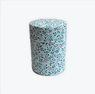 Boîte à thé washi Akemi Esprit Céladon, feuilles de ginkgo jaunes et grises, vignette 51