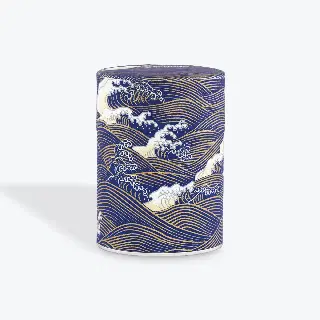 Boîte à thé washi Akemi Esprit Céladon, feuilles de ginkgo jaunes et grises, vignette 21