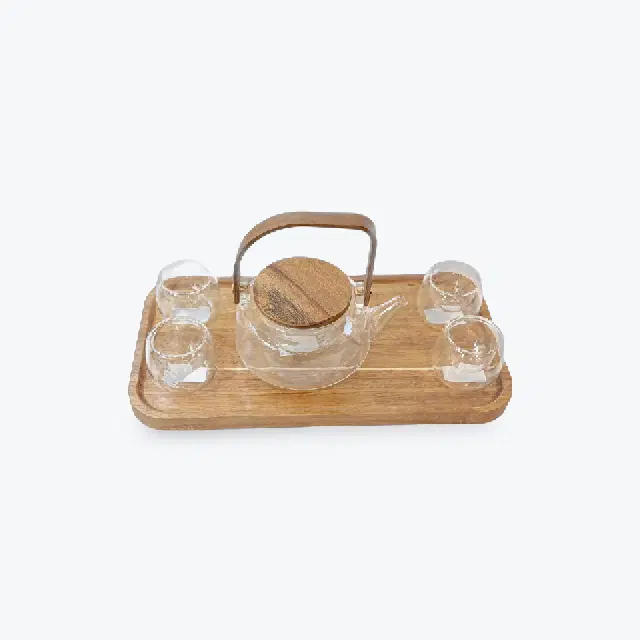 Set De Verres 'Dana' Avec Plateau