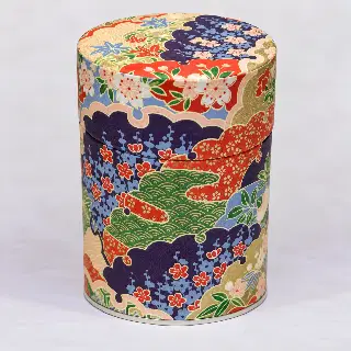 Boîte à thé washi Akemi Esprit Céladon, feuilles de ginkgo jaunes et grises, vignette 44