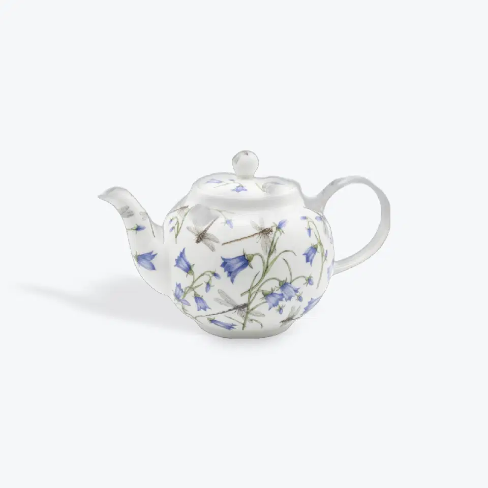 Théière fine bone china Dunoon Dovedale Harebell, porcelaine fine anglaise, Teapot Large