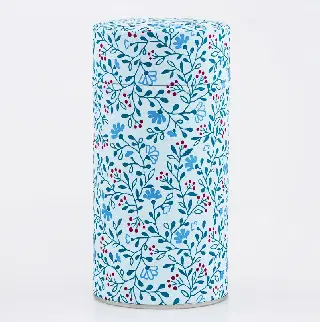 Boîte à thé washi Arida 150 g Esprit Céladon, grues blanches sur fond vert, vignette 41