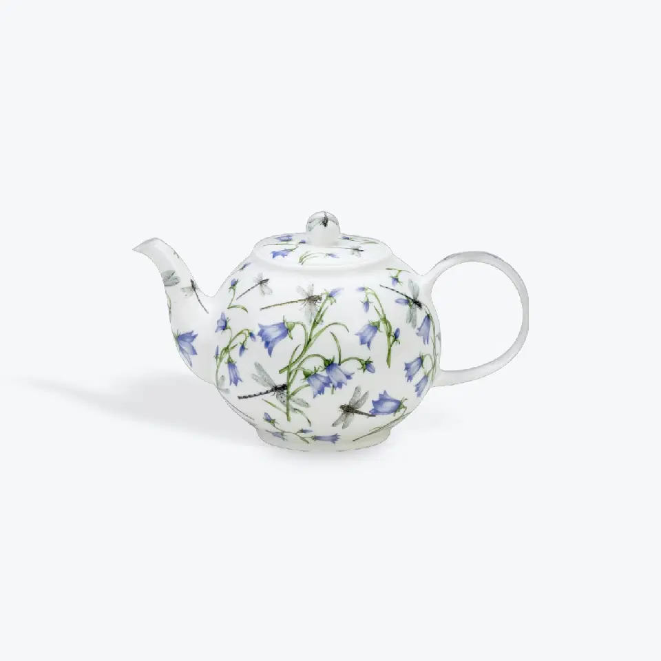 Théière fine bone china Dunoon Dovedale Harebell, porcelaine fine anglaise, Teapot Small