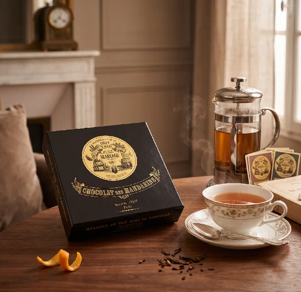 Chocolat des Mandarins au thé Marco Polo Mariage Frères