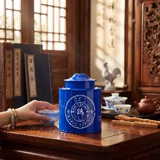 Thé des Signes Coq, Thé bleu Mariage Frères, vignette 1