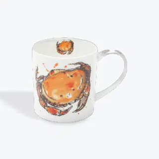 Mug fine bone china Dunoon Dollyhotdogs (Homard), porcelaine fine anglaise, Orkney, vignette 2