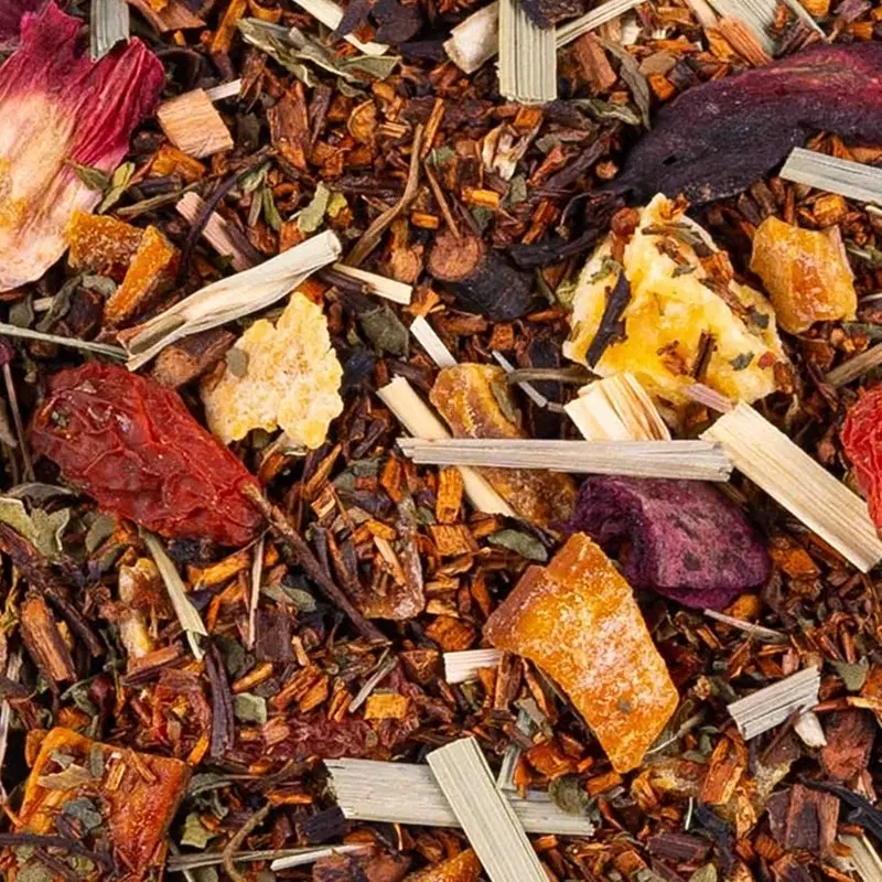 rooibos mangue menthe bio, Rooibos Route d'Afrique Mangue Menthe Bio Ombelle, mélange en vrac