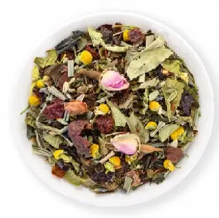 Mélange bio Glow : rooibos, menthe, cacao, thé blanc et fleurs, vignette 2