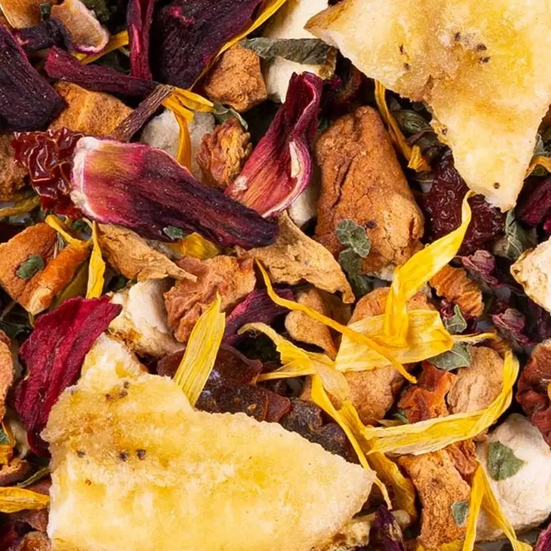 infusion fruits exotiques bio, Tribu Fruitée Orange Exotique Bio Ombelle, mélange en vrac
