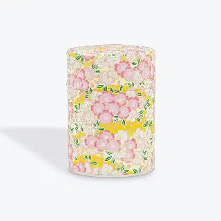 Boîte à thé washi Akemi Esprit Céladon, feuilles de ginkgo jaunes et grises, vignette 34