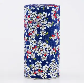 Boîte à thé washi Arida 150 g Esprit Céladon, grues blanches sur fond vert, vignette 10