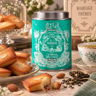 Financier, thé vert amande vanille Mariage Frères, vignette 1