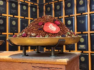 rooibos cassis bio, Rooibos Baies Noires & Cassis Bio Ombelle, mélange en vrac, vignette 4