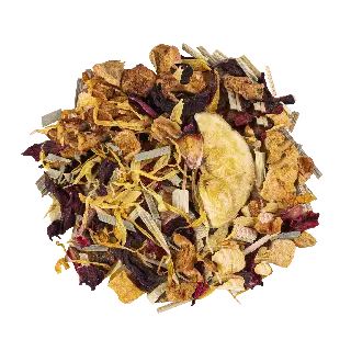 infusion exotique citron bio, Cocktail Exotique au Citron Bio Ombelle, mélange en vrac, vignette 2