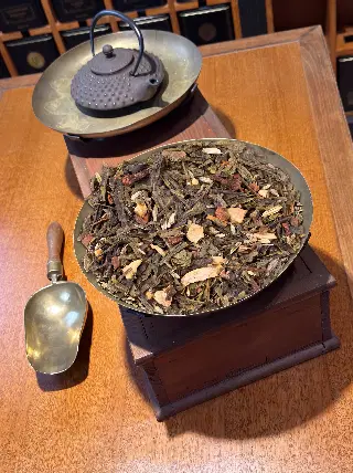 chai thé vert bio, Chai Thé Vert Sencha Épicé Bio Ombelle, mélange en vrac, vignette 3