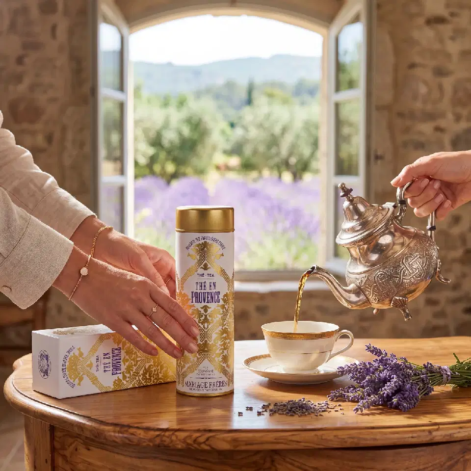 Thé en Provence, thé vert lavande Mariage Frères