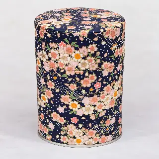 Boîte à thé washi Akemi Esprit Céladon, feuilles de ginkgo jaunes et grises, vignette 9