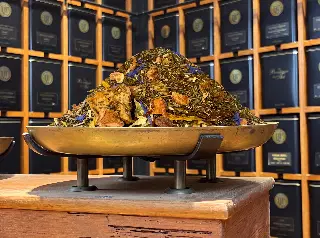 rooibos vert ananas bio, Rooibos Vert Verger d'Ananas Bio Ombelle, mélange en vrac, vignette 4