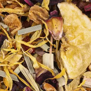 infusion exotique citron bio, Cocktail Exotique au Citron Bio Ombelle, mélange en vrac, vignette 1
