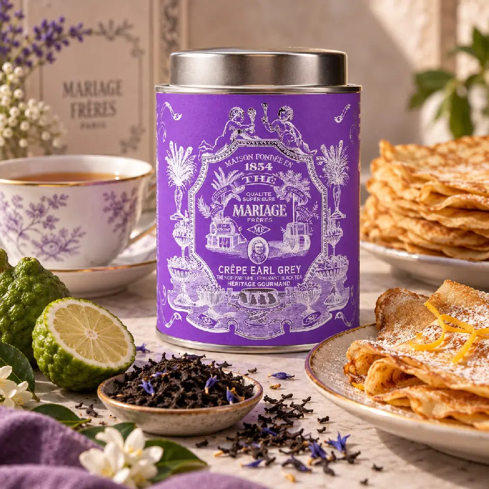 Crêpe Earl Grey, thé noir bergamote Mariage Frères