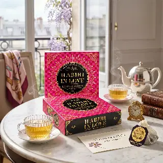 Habibi in Love, thé bleu au litchi Mariage Frères, vignette 1