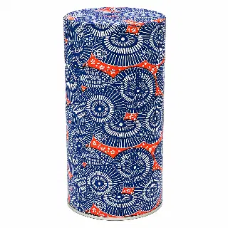 Boîte à thé washi Arida 150 g Esprit Céladon, grues blanches sur fond vert, vignette 28