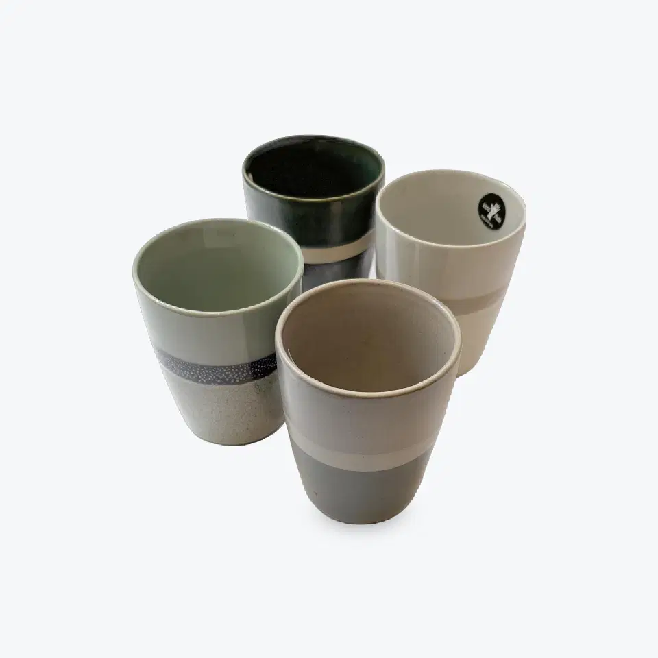 Coffret de 4 tasses à thé assorties Sven 200 ml