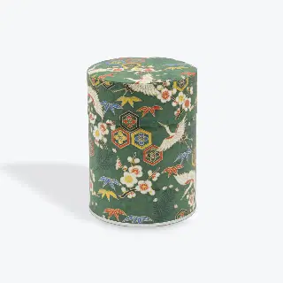 Boîte à thé washi Akemi Esprit Céladon, feuilles de ginkgo jaunes et grises, vignette 4