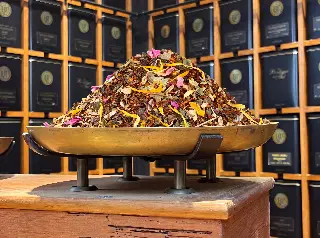 rooibos menthe poivrée bio, Rooibos Plume de Menthe Poivrée Bio Ombelle, mélange en vrac, vignette 4