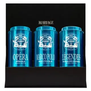 Coffret 3 thés Bleu Indigo, coffret Mariage Frères, vignette 2