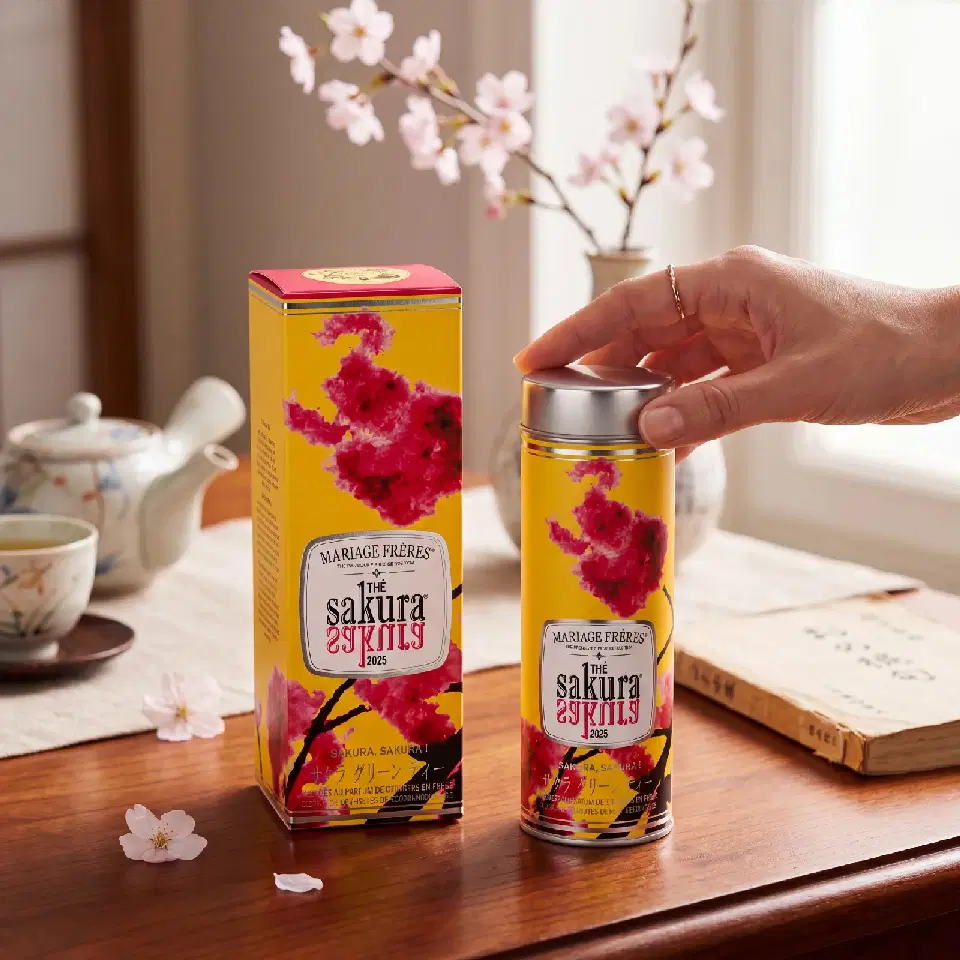 Sakura 2025, thé vert cerisier Mariage Frères