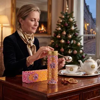 Bûche de Noël, thé noir festif Mariage Frères, vignette 1
