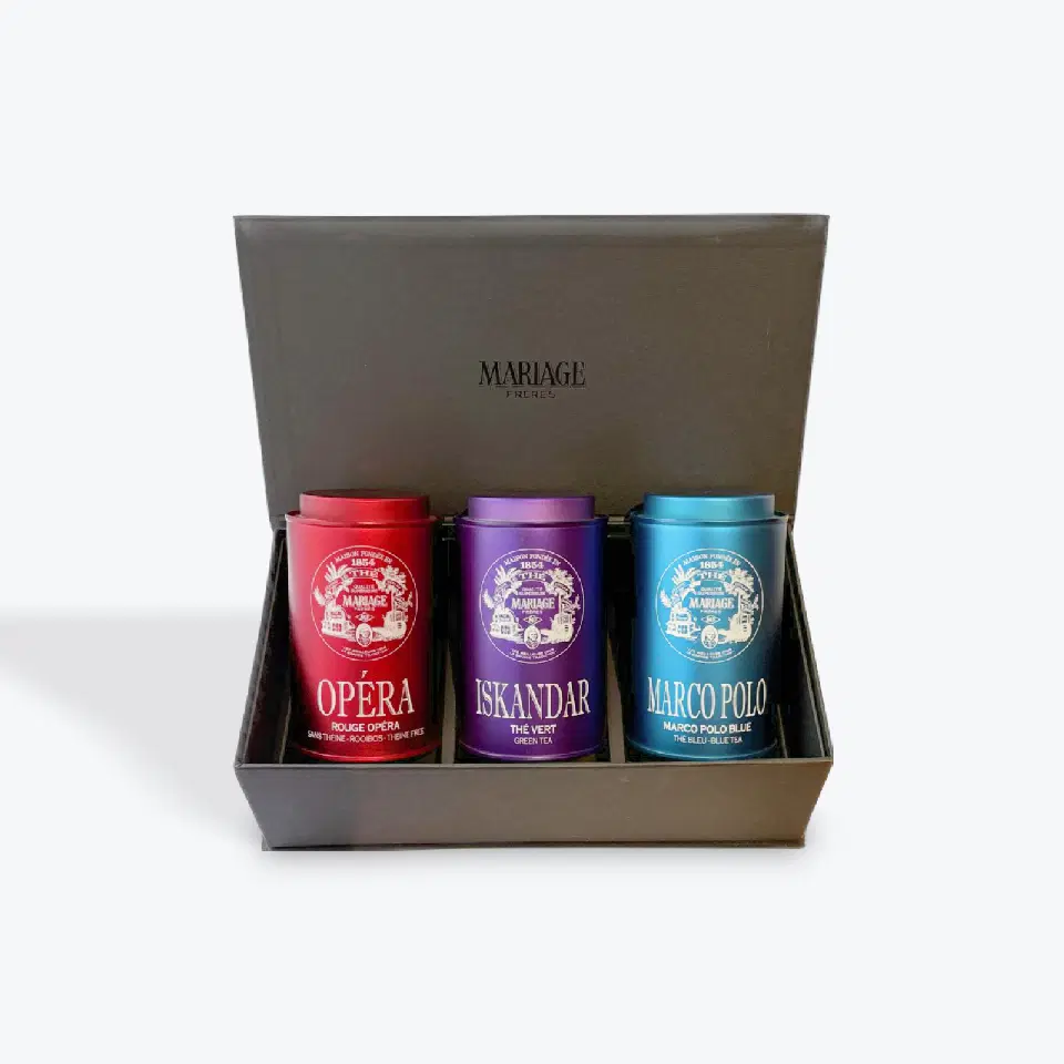 Coffret 3 thés Thé Chantant, coffret Mariage Frères