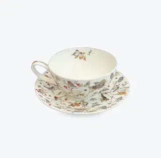 Tasse fine bone china Dunoon Secret Wood, porcelaine fine anglaise, T41 Cup&Saucer, vignette 3